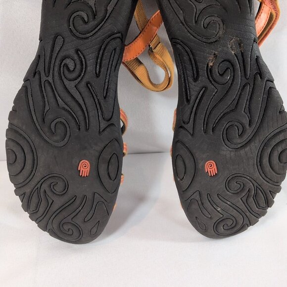 Teva Kayenta Womens 11 Adjustable Strap Sandals 6310 Orange Waterproof Shoes - Picture 10 of 14